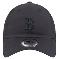 Casquette ajustable classique décontractée New Era noire en tissu Ripstop des Red Sox de Boston pour homme