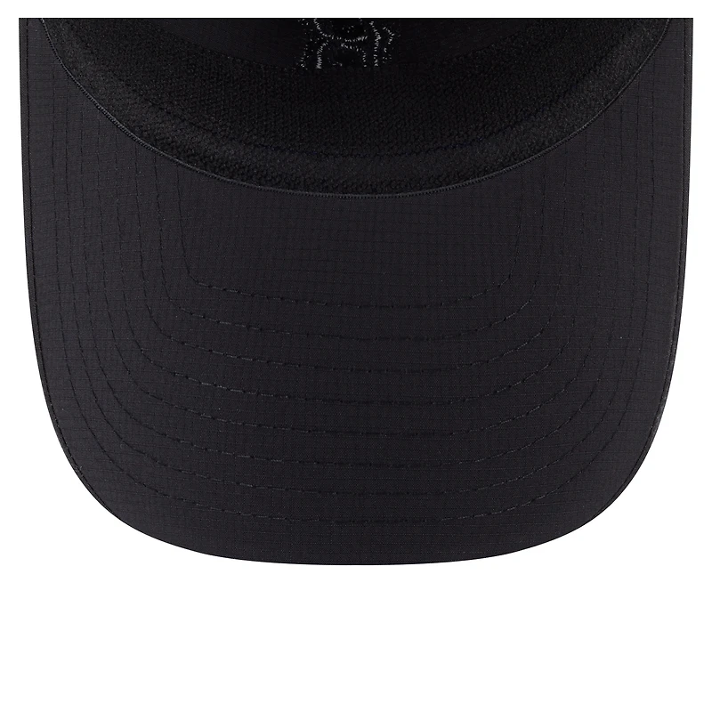 Casquette ajustable classique décontractée New Era noire en tissu Ripstop des Red Sox de Boston pour homme