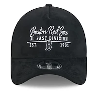 Casquette ajustable New Era 9FORTY A-Frame noire Boston Red Sox pour homme