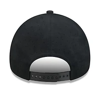 Men's New Era  Black Boston Red Sox Script Text 9FORTY A-Frame Adjustable Hat