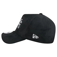 Men's New Era  Black Boston Red Sox Script Text 9FORTY A-Frame Adjustable Hat
