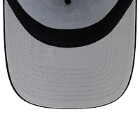 Men's New Era Black Boston Red Sox Side Script 9FORTY A-Frame Trucker Adjustable Hat