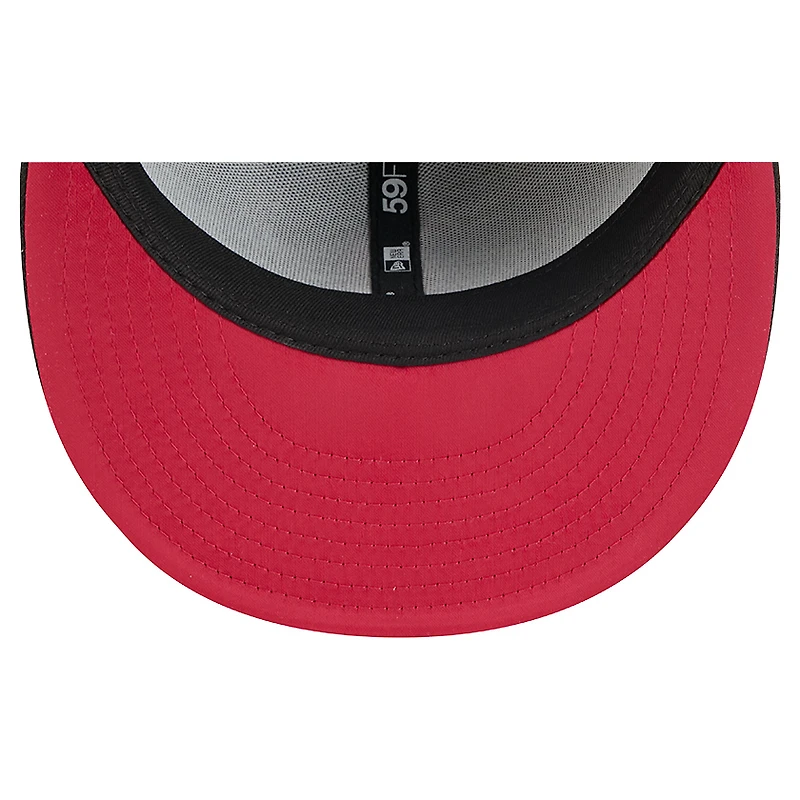 Men's New Era Black Boston Red Sox Soutache 59FIFTY Fitted Hat