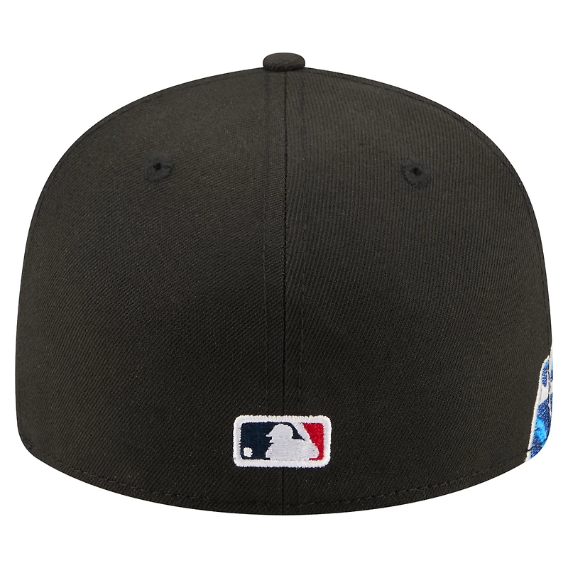 Men's New Era  Black Boston Red Sox Surf 59FIFTY Fitted Hat