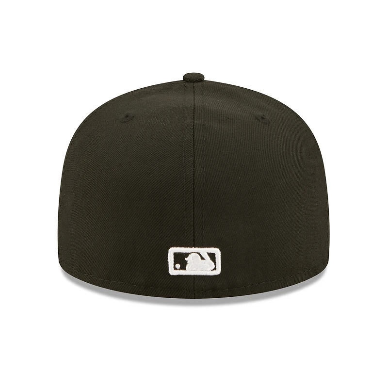 Men's New Era Black Boston Red Sox Team Logo 59FIFTY Fitted Hat