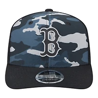 Men's New Era Black Boston Red Sox Tonal Camo 9SEVENTY Stretch-Snap Hat