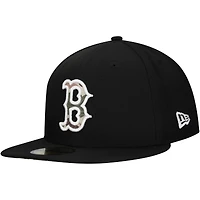 Casquette ajustée 59FIFTY sous-visière camouflage Troop Chant Camo New Era pour hommes, noire, Boston Red Sox