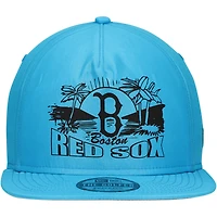 Men's New Era Blue Boston Red Sox Neon Golfer Snapback Hat