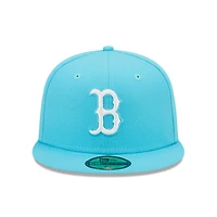 Casquette ajustée 59FIFTY avec logo Vice Highlighter Boston Red Sox New Era pour homme, bleu