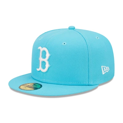 Casquette ajustée 59FIFTY avec logo Vice Highlighter Boston Red Sox New Era pour homme, bleu