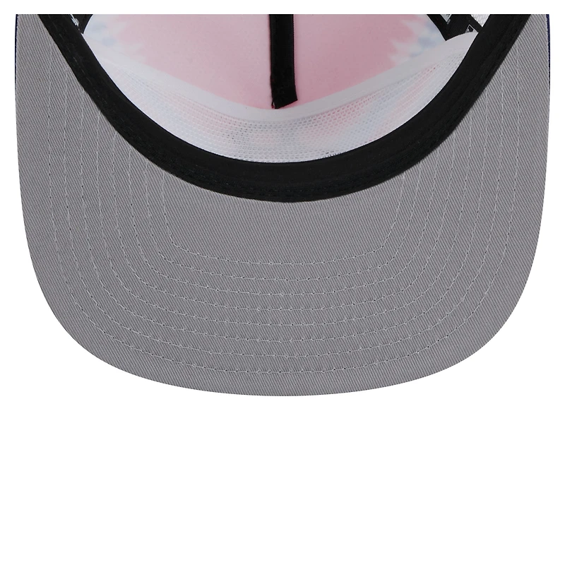 Casquette ajustable New Era Boston Red Sox Tie-Dye Golfer Trucker pour homme