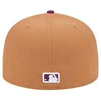 Men's New Era Brown/Purple Boston Red Sox Two-Tone Color Pack 59FIFTY Fitted Hat