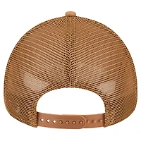 Men's New Era Brown Boston Red Sox A-Frame Trucker 9FORTY Adjustable Hat