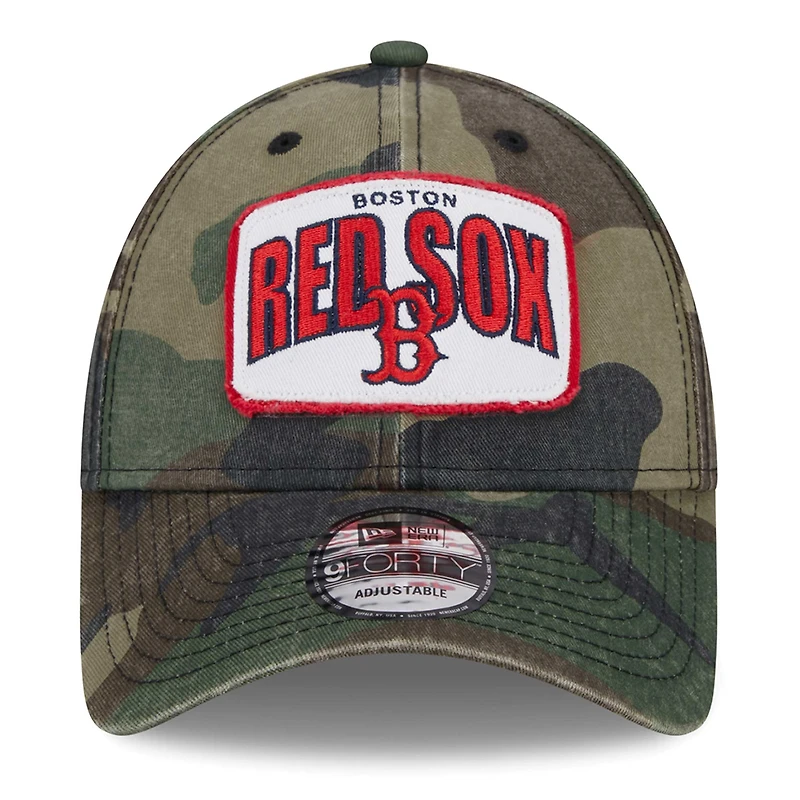 Casquette ajustable camouflage Boston Red Sox Gameday 9FORTY New Era pour hommes