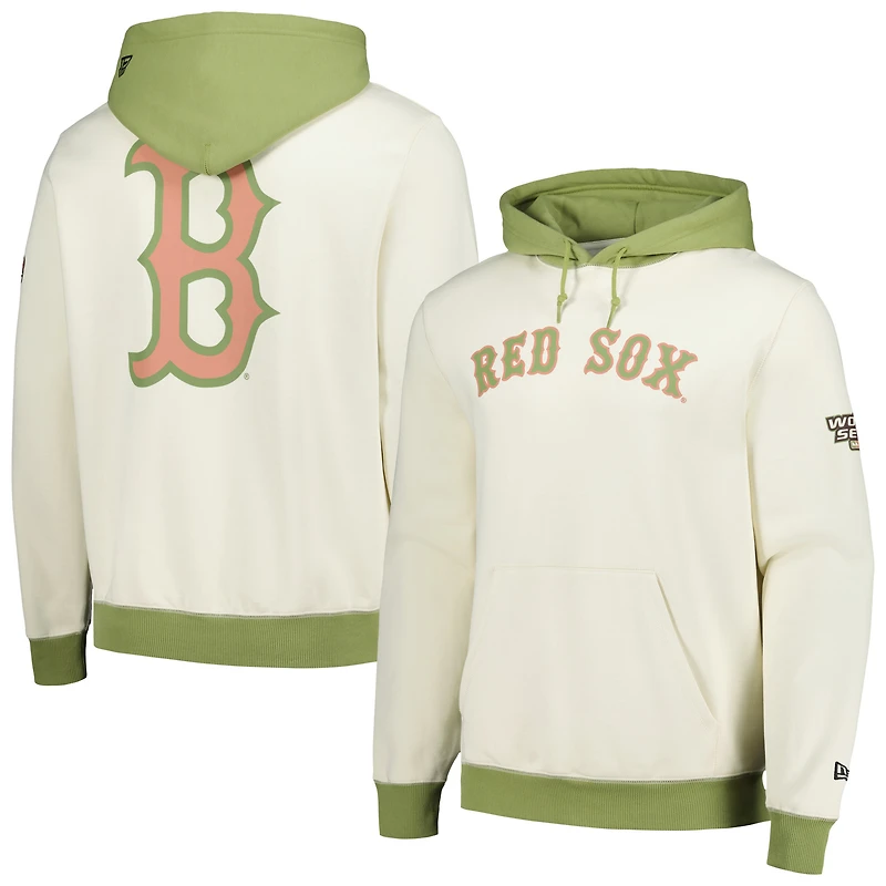 Sweat à capuche Color Pop New Era pour hommes, crème/vert, Boston Red Sox