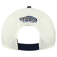 Casquette ajustable New Era 9FORTY M-Crown pour homme, crème/bleu marine