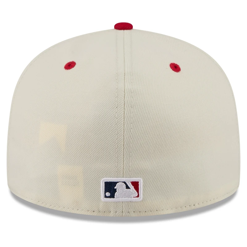Casquette ajustée New Era crème/rouge Boston Red Sox USA 250 Fourth of July 59FIFTY pour homme