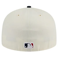 Casquette ajustée New Era 59FIFTY Chrome crème des Boston Red Sox pour homme