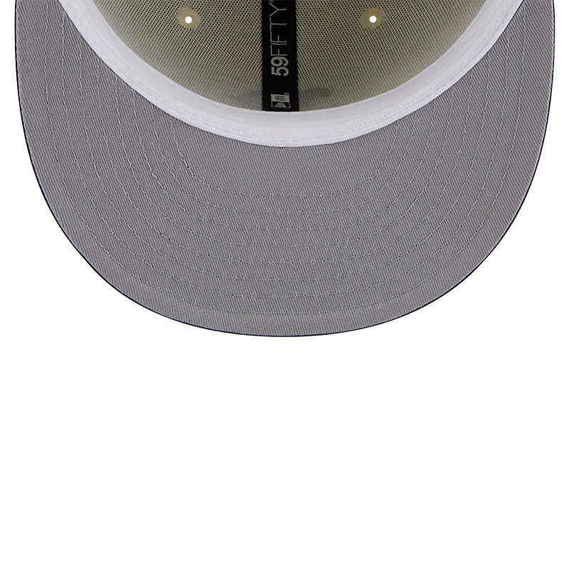 Casquette ajustée New Era 59FIFTY Chrome crème des Boston Red Sox pour homme