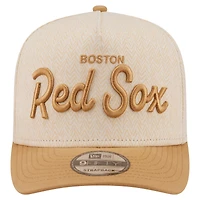 Casquette snapback New Era crème Boston Red Sox à chevrons 9FIFTY pour homme