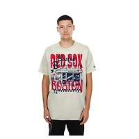 T-shirt New Era crème pour homme, Boston Red Sox Injection, style de vie, gastronomie, mode