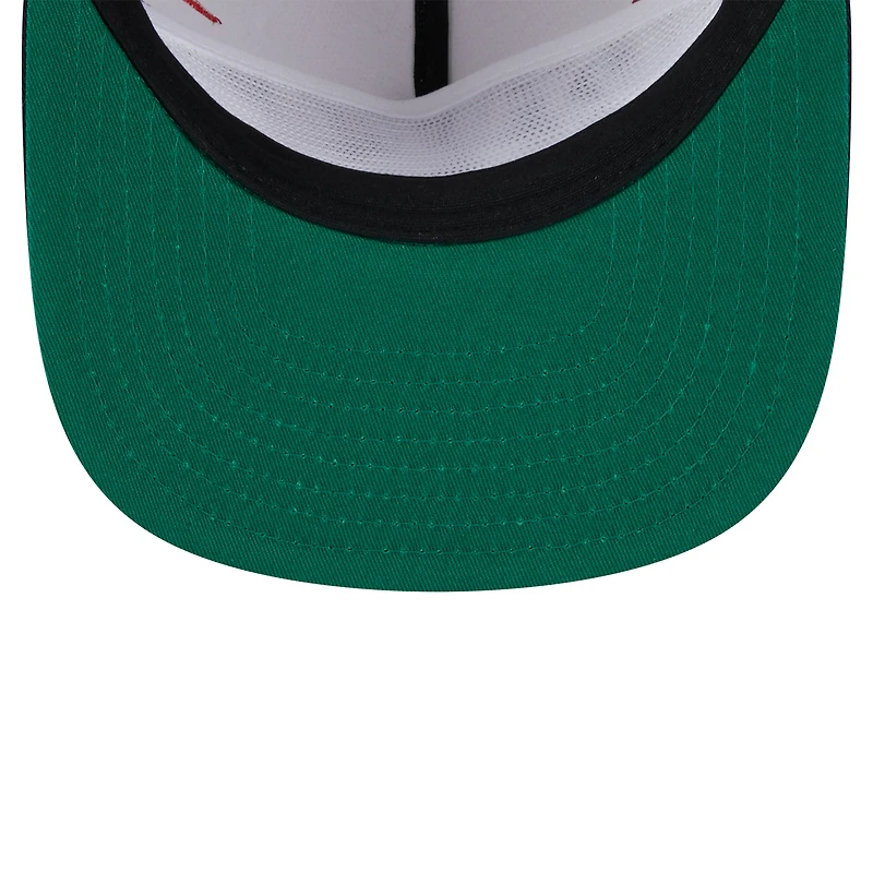 Men's New Era Cream Boston Red Sox Iron Golfer Snapback Hat