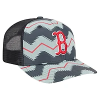 Men's New Era Denim/Navy Boston Red Sox Aztec Denim 9SEVENTY Adjustable Hat