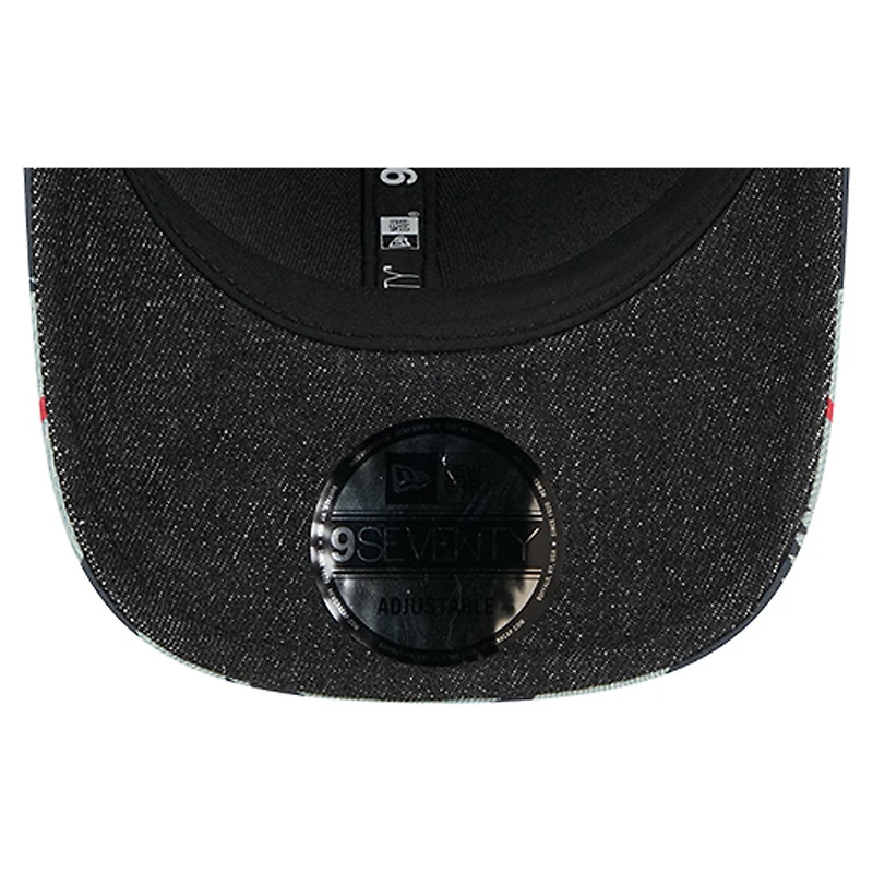 Men's New Era Denim/Navy Boston Red Sox Aztec Denim 9SEVENTY Adjustable Hat