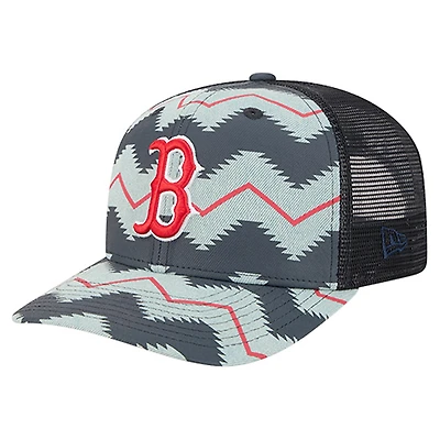 Casquette ajustable New Era 9SEVENTY en denim/bleu marine des Boston Red Sox Aztec Denim pour homme