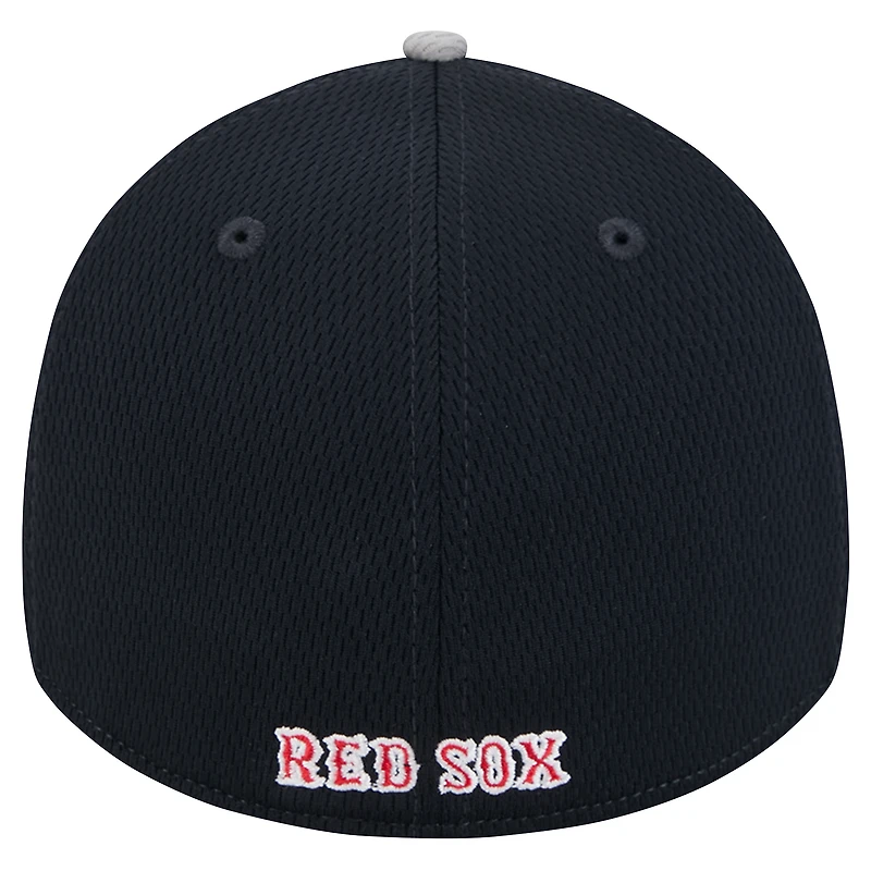 Casquette flexible 39THIRTY avec garniture de visière des Red Sox Boston New Era pour hommes, gris/noir