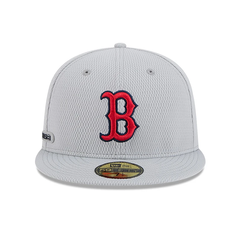 Men's New Era Gray Boston Red Sox 2025 MLB Clubhouse 59FIFTY Fitted Hat