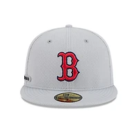 Men's New Era Gray Boston Red Sox 2025 MLB Clubhouse 59FIFTY Fitted Hat