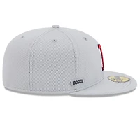 Men's New Era Gray Boston Red Sox 2025 MLB Clubhouse 59FIFTY Fitted Hat