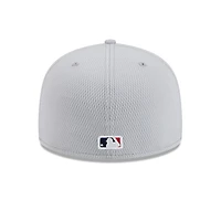 Men's New Era Gray Boston Red Sox 2025 MLB Clubhouse 59FIFTY Fitted Hat