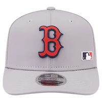 Casquette ajustable New Era grise Boston Red Sox 9SEVENTY perforée au laser pour homme