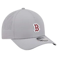 Men's New Era  Gray Boston Red Sox Micro Logo 9FORTY M-Crown A-Frame Adjustable Hat