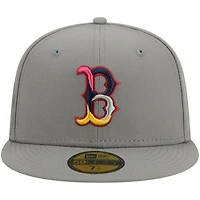 Men's New Era  Gray Boston Red Sox Multi Color Pack 59FIFTY Fitted Hat