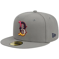 Men's New Era  Gray Boston Red Sox Multi Color Pack 59FIFTY Fitted Hat