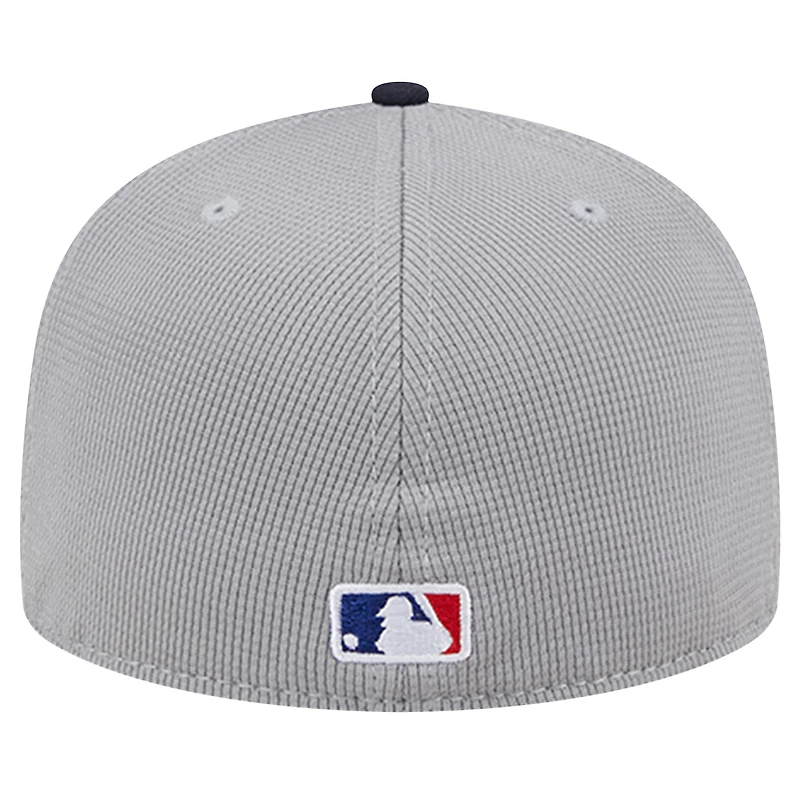Casquette ajustée 59FIFTY en maille Pivot des Boston Red Sox New Era pour hommes, grise