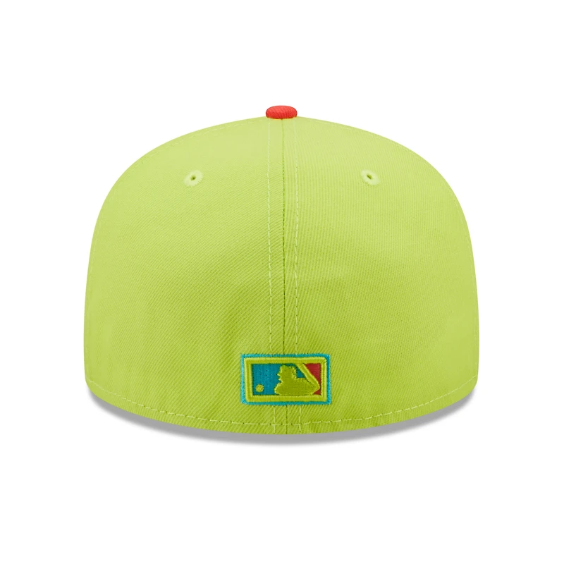 Casquette ajustée 59FIFTY Cyber ​​Highlighter Boston Red Sox New Era pour homme, vert/rouge