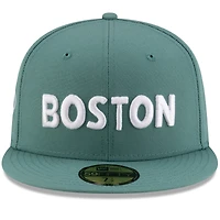 Casquette ajustée 59FIFTY City Connect Fan Pack 2025 des Red Sox de Boston pour homme, verte, New Era