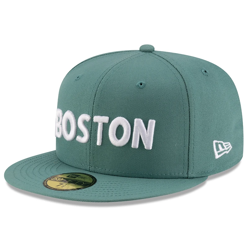 Casquette ajustée 59FIFTY City Connect Fan Pack 2025 des Red Sox de Boston pour homme, verte, New Era