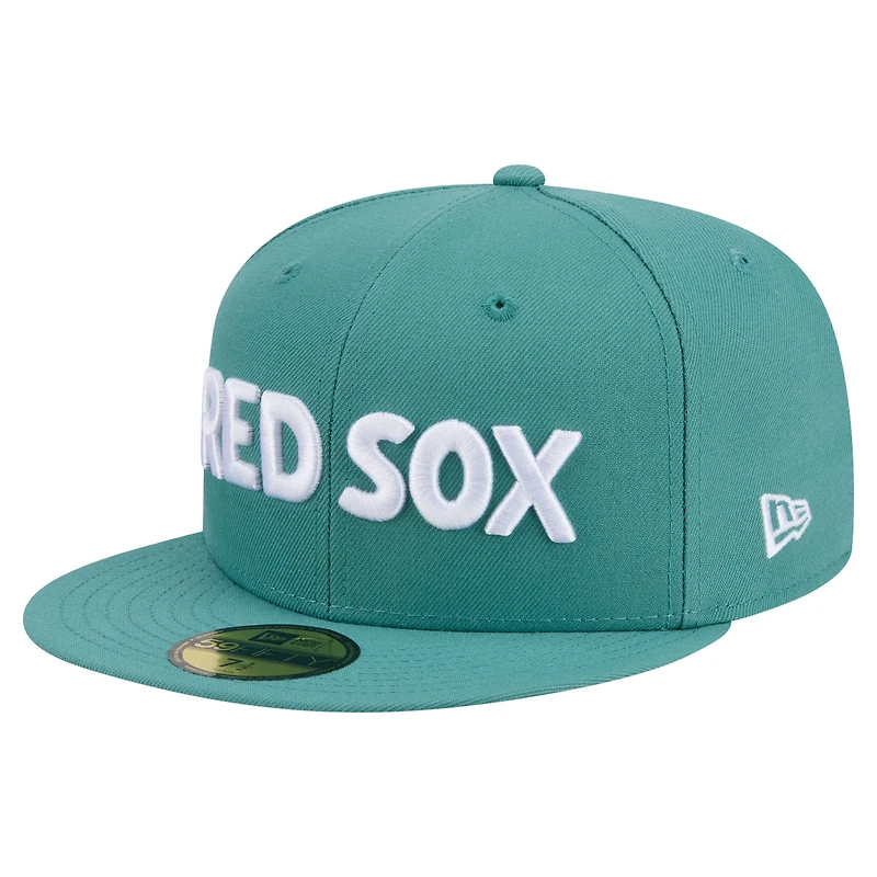 Men's New Era Green Boston Red Sox City Connect 59FIFTY Fitted Hat