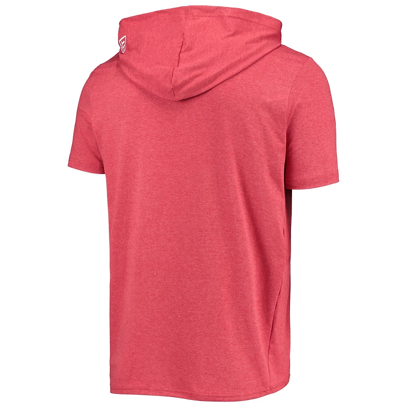 T-shirt à capuche rouge chiné Boston Red Sox New Era pour homme