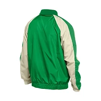 Men's New Era Kelly Green Boston Red Sox St. Patrick's Day Ripstop Raglan Quarter-Zip Windbreaker