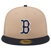 Men's New Era Khaki Boston Red Sox 59FIFTY Fitted Hat