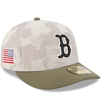 Men's New Era Light Beige/Olive Boston Red Sox 2025 Armed Forces Day 59FIFTY Fitted Hat