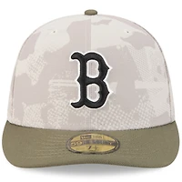 Men's New Era Light Beige/Olive Boston Red Sox 2025 Armed Forces Day 59FIFTY Fitted Hat