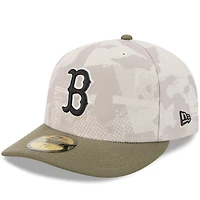 Men's New Era Light Beige/Olive Boston Red Sox 2025 Armed Forces Day 59FIFTY Fitted Hat
