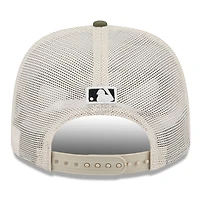 Men's New Era Light Beige/Olive Boston Red Sox 2025 Armed Forces Day 9SEVENTY Stretch-Snap Hat